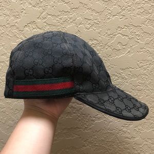 💯 Authentic Gucci Black Original GG Baseball Cap